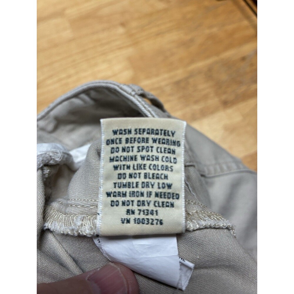 LL Bean Favorite Fit Women’s Size 18 Tan Khaki Cotton Blend Shorts Outdoor - Picture 7 of 12